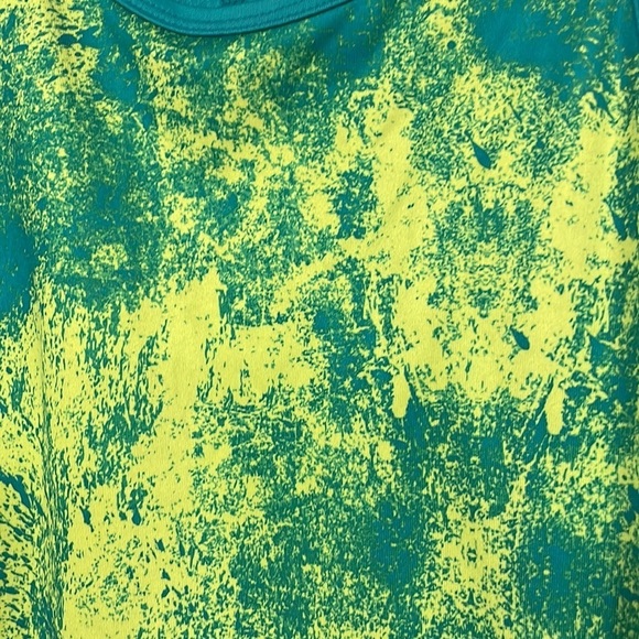 Everlast razor back tank top,  vibrant turquoise /yellow/green,  Large (14) - Picture 5 of 7